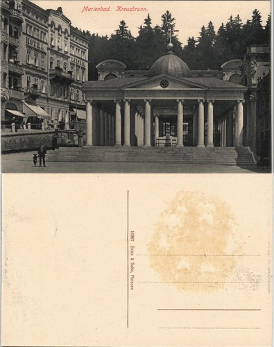 Postcard marienbad mariánské - postcard,